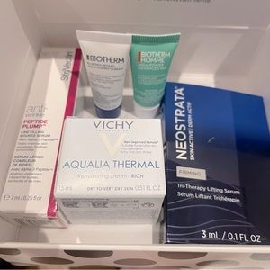 5 brand new skincare sample